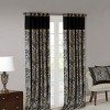 ChicFurnit Curtain Panel Pair Jacquard Paisley Design with Faux Silk for Living Room, Multicolored, 108"*50"*0.13" - 3 of 4