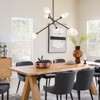 Rennnsan Drovenn 52"W 6-Light Unique Statement Sputnik Glass Industrial Dimmable Chandelier in Black - 4 of 4