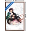 Trends International Demon Slayer - Tanjiro & Nezuko Snow Framed Wall Poster Prints - 3 of 4
