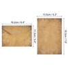 Unique Bargains Vintage Texture Paper DIY Design Wedding Card Envelopes 10 Set - 2 of 4