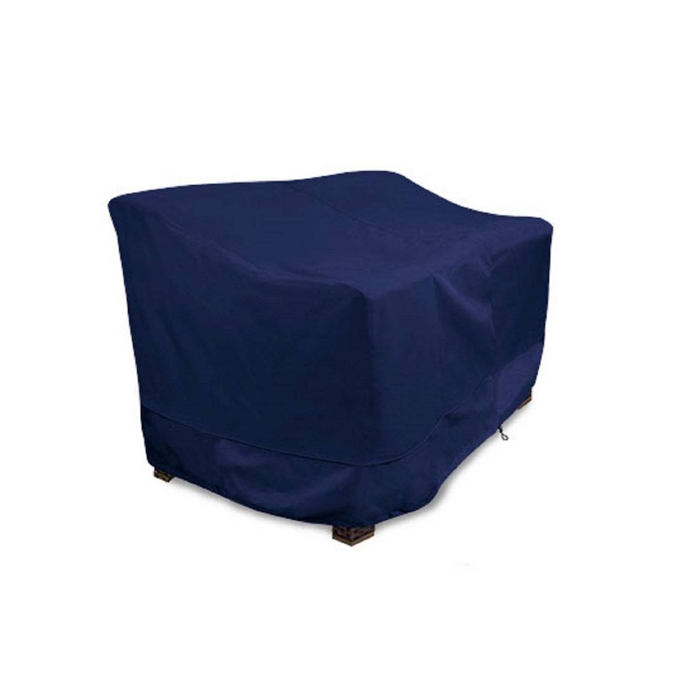 Photos - Furniture Cover Meridian 76" x 32.5" x 31" Bench-Loveseat Covers Navy Blue 