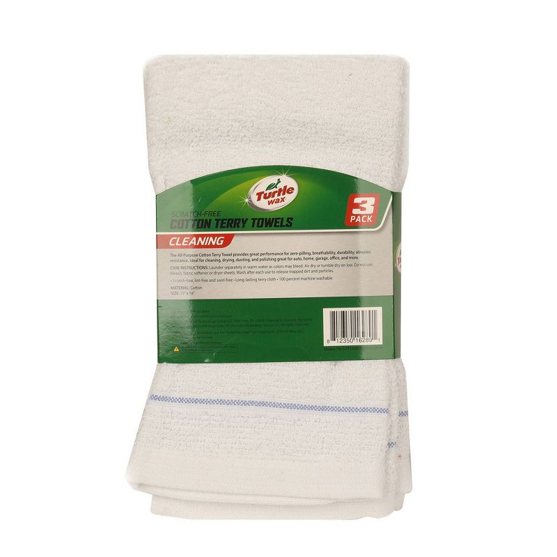 Turtle Wax 3pk Deluxe Terry Towels, 3 of 5