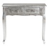 Baxton Studio Newton Classic and Traditional Silver Finsihed Wood 2-Drawer Console Table - 4 of 4