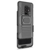 Nakedcellphone Combo for Samsung Galaxy S9 Plus - Ring Grip/Stand Case and Belt Clip Holster - Black - 2 of 4