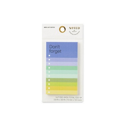 Post-it Don't Forget List Notepad 100 Sheets - Blue/Green