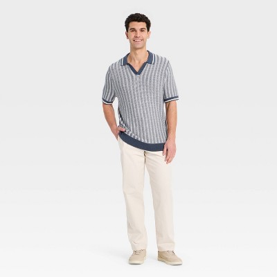 Men's Short Sleeve Polo Collar Pullover Sweater - Goodfellow & Co