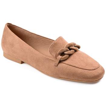 Journee Collection Womens Cordell Tru Comfort Foam Slip On Square Toe Loafer Flats
