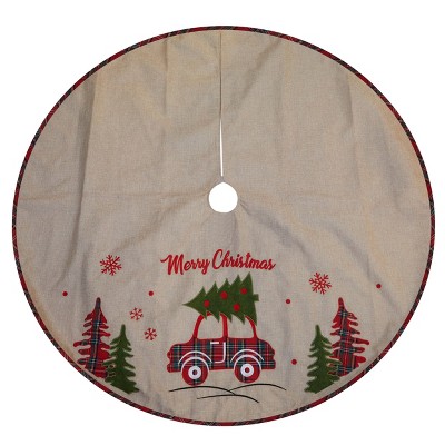 Season's Designs 48In Tree Skirt /W Car/ Tree