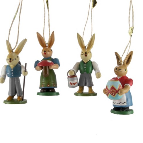 Cody Foster 3.0 Inch Wooden Easter Rabbits Set / 4 Easter Springtime ...