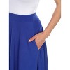 Women's Flared Midi Skirt with pockets - White Mark - 2 of 3