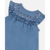 Deux par Deux Girl Light Soft Denim Dress and Bloomer Set - 4 of 4