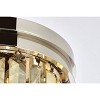 Elegant Lighting Sydney 3 light Matte Black Flush Mount Golden Teak (Smoky) Royal Cut Crystal - 4 of 4