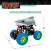 Crazy Truck Big Wheels Shark Truck, 4.5" Friction-Powered Stunt Vehicle Kids 3+ - 2 of 4