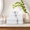 Aston & Arden Turkish Cotton Bathroom Towel Set (6-Piece), Ombre Striped Border, 2 Bath Towels, 2 Hand Towels, 2 Washcloths - 4 of 4