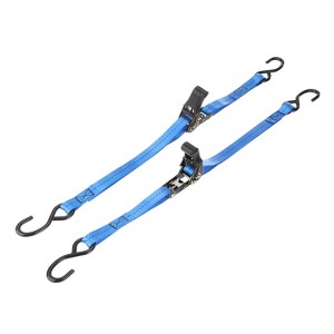 Unique Bargains Polyester Quick Release Buckle Anti-Scratch Hooks Versatile Boat Trailer Transom Tie Down Straps 1763lbs 1 Pcs - 1 of 3