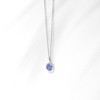 Girls' Birthstone Cubic Zirconia Sterling Silver Necklace - In Season Jewelry - 4 of 4