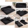 5-in-1 Convertible Sofa Bed, 78.8" Modular Corduroy Sleeper with Sturdy Frame,No Assembly, Multi-Functional Futon for Small Space, Living Room - 4 of 4