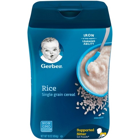 Gerber Single Grain Rice Baby Cereal - 16oz : Target