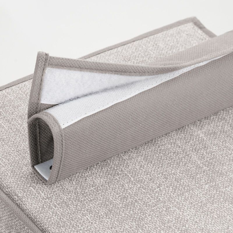 mDesign Soft 10 Shelf Fabric Closet Hanging Storage Unit, 2 Pack, 4 of 9