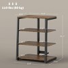 INFURNIC TV Stands and Consoles Compact TV Stand with Adjustable Shelves and Storage for Living Room, Brown, 23.8"*23.6"*31.1" - 4 of 4