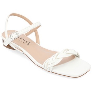 Journee Collection Womens Verity Ankle Strap Low Block Heel Sandals - 1 of 4