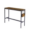 NicBex Dining Table Set for 2 Kitchen Table Bar Table Set with Bottle Storage Rack for Dining Room - 4 of 4