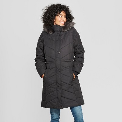 target black puffer jacket