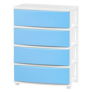 IRIS USA Plastic 4 Drawer Storage Cart, Organizer Unit for Bedroom, Closet, Kitchen, Bathroom, Laundry Room, Dorm - 1 of 4