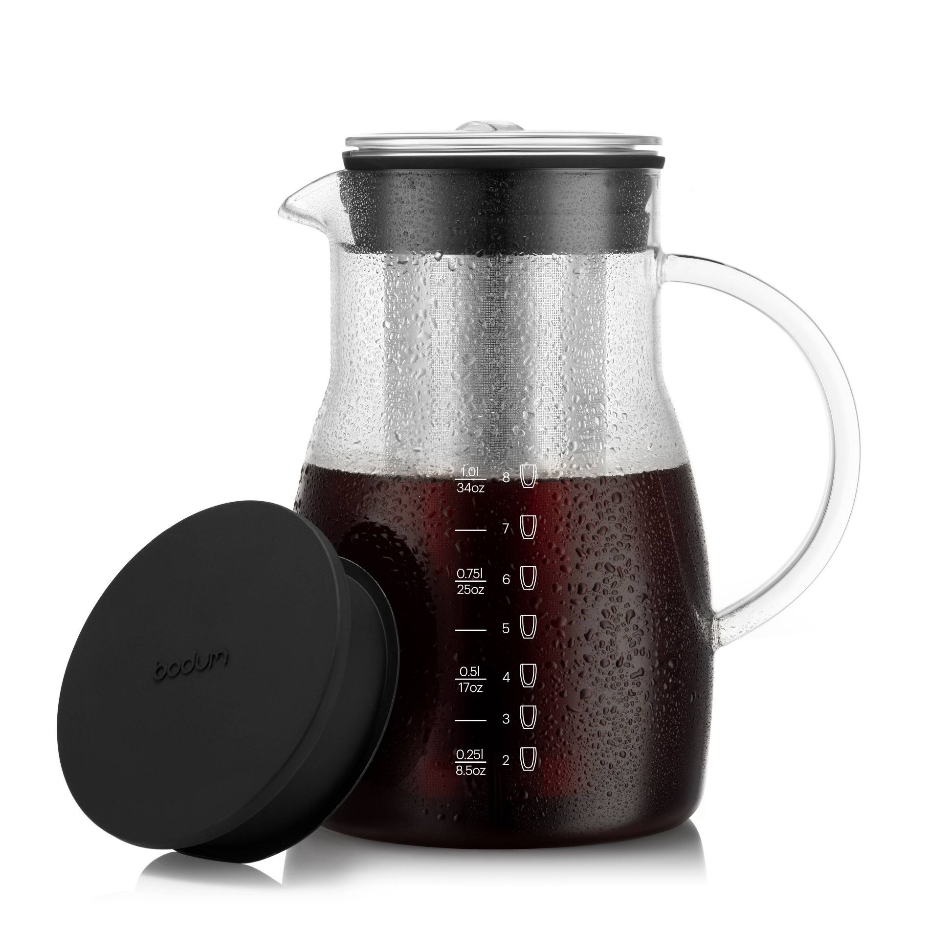 Bodum Melior 8c 34oz Cold Brew and Ice Tea Maker: Cold Brew Coffee Maker, BPA-Free, Dishwasher-Safe, Reusable Filter