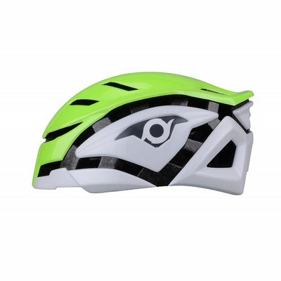 Now FURI - Adult Aerodynamic Bicycle Helmet Neon Green/White S/M