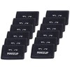 White Classic 100% Cotton Bleach Safe Makeup Towels - 13x13" Black - 2 of 4