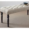 NicBex Upholstered Bench,Dining Bench with Solid Wood Frame,Modern Ottoman with Turned Legs for Living Room,Entryway,Kitchen - 3 of 4
