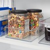 iDesign Plastic Stackable Pantry Bin with Handles - Set of 4 - Clear, USA Made - 3 of 4