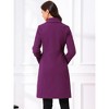 Allegra K Women's Buttons Long Sleeve Pockets A-Line Casual Winter Collared Coats - 3 of 4