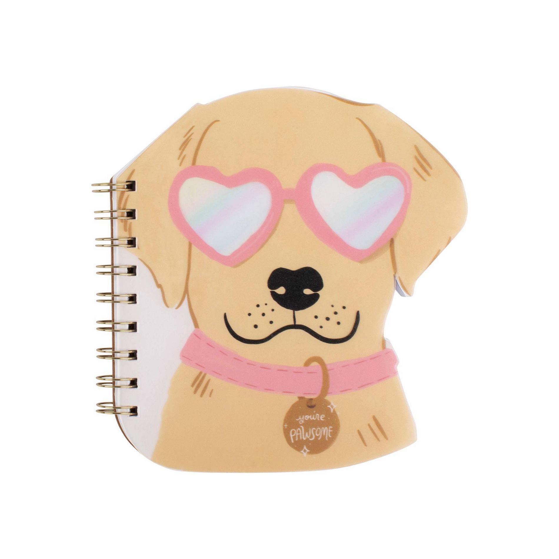 FRINGE Die-Cut Cover Spiral Journal Golden Notes