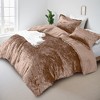 Juliette Luxe Comforter Set Velvet Lush with Soft Brushed Microfiber Reverse, Fluffy Comforter Bed Set, Matching Sham - 3 of 4