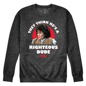 Men's - Ferris Bueller's Day Off - Righteous Dude Graphic Fleece Sweatshirt - 1 of 4