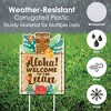 Big Dot of Happiness Tropical Luau - Party Decorations - Hawaiian Beach Party Welcome Yard Sign - 3 of 4