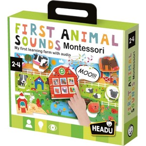 Headu Montessori First Animal Sounds Educational Toy, Ages 2-4 - 1 of 4
