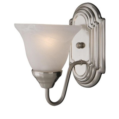 Maxim Lighting Essentials - 2058x 1 - Light Wall Light in  Satin Nickel