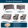 8 Pieces Gymojoy Sofa Chairs Ottoman with Swivel Chairs - 2 of 4