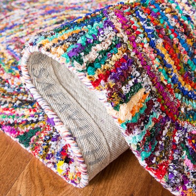 Handmade Multicolor Wool and Cotton 8' x 10' Tufted Rug