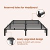 Heavy Duty Metal Platform Bed Frame with Durable Iron Slat Support and Legs - 4 of 4