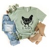 Simply Sage Market Women's Crazy Chicken Lady Short Sleeve Graphic Tee - 3 of 4