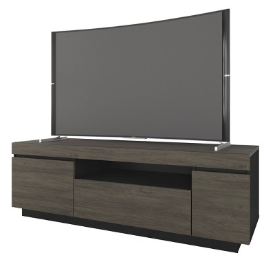 Lima TV Stand for TVs up to 66" Bark Gray/Black - Nexera