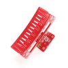 Unique Bargains Christmas Hair Clips Square Santa Claus for Christmas 3.35"x1.77"x1.57" Red 1 Pc - 4 of 4