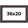 PosterPalooza | 3.5" Wide Ornate Brown Picture Frame - UV Acrylic, Backing Board, Hanging Hardware Included - 2 of 4