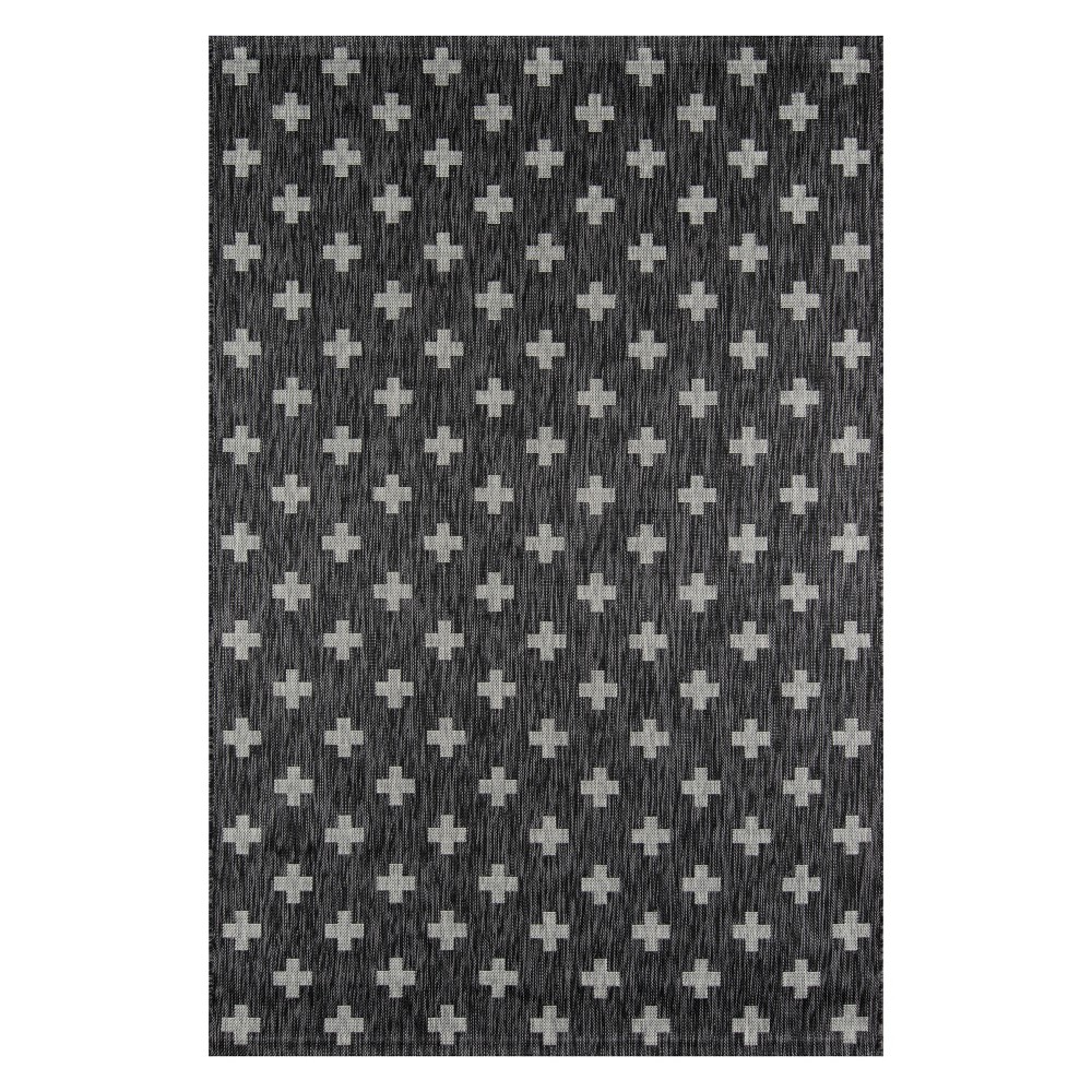 2'x3' Geometric Loomed Accent Rug Charcoal - Novogratz By Momeni