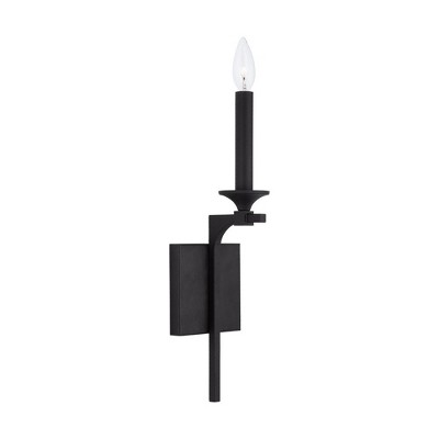 Capital Lighting Clint 1 - Light Wall Light in  Black Iron