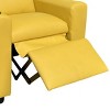 GlasFlength Sofas Kids Recliner Chair with Convenient Cup Holder Easy Clean Practical for Playrooms and Bedrooms, Yellow, 21"*23"*27" - 4 of 4